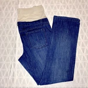 Lightweight straight-leg maternity jeans size XL